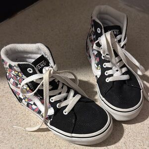Vans Black Canvas High-Top Sneakers